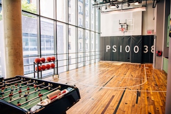 Basketball court at Moxy NYC Downtown