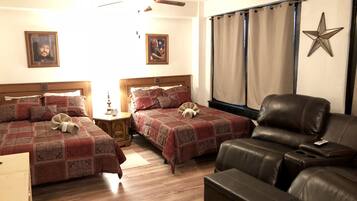 Hollywood Texas | Individually decorated, iron/ironing board, free WiFi, bed sheets