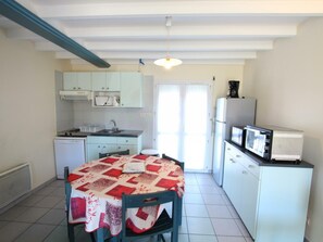 Fridge, microwave, dishwasher, freezer