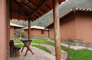 Family Bungalow, 2 Queen Beds, Private Bathroom | Terrace/patio - Cantua Hotel (Urubamba)