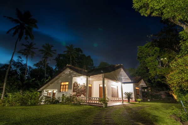 Front of property – evening/night