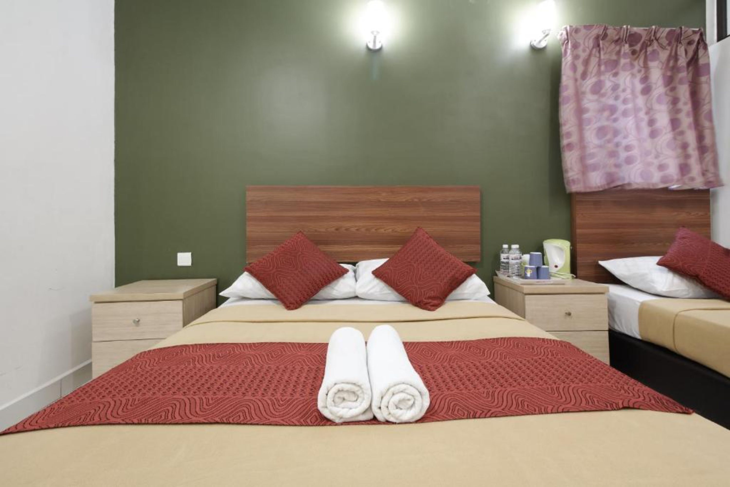 desk, iron/ironing board, free wifi, bed sheets