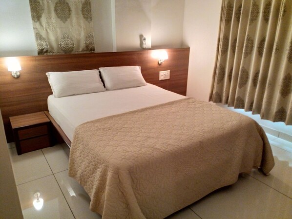 Premium bedding, memory-foam beds, soundproofing, rollaway beds