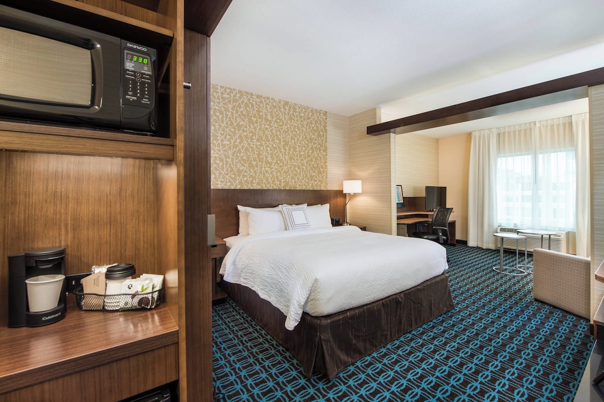 Suite, 1 King Bed with Sofa bed | 1 bedroom, hypo-allergenic bedding, desk, laptop workspace
