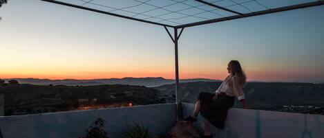 Uitzicht vanuit accommodatie