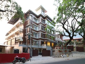 Majoituspaikan julkisivu