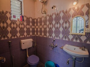 Double or Twin Room | Bathroom | Free toiletries, towels - OYO 13751 Home 2BHK Near Calangute (Saligao)