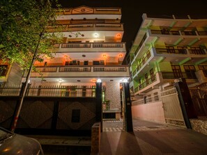 Front of property – evening/night