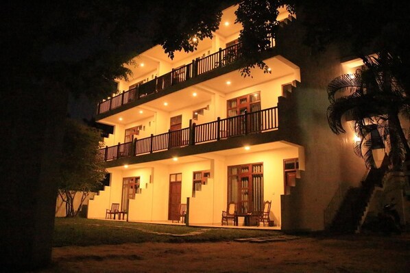 Front of property – evening/night