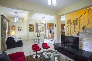 Villa, 2 Bedrooms, Private Pool, Pool View | Living room | Flat-screen TV - Ayia Napa Tropical Beach Villa (Ayia Napa)