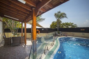 Villa, 2 Bedrooms, Private Pool, Pool View | Terrace/patio