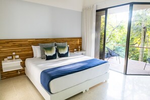 Deluxe Balcony | Egyptian cotton sheets, premium bedding, minibar, individually decorated - Nya Hotel (Cóbano)