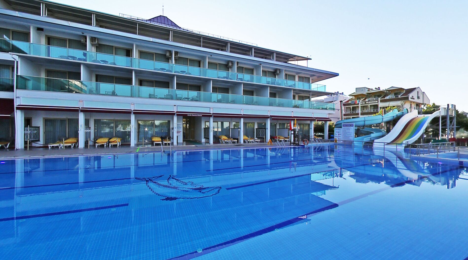 Standard Triple Room, Pool View | Hypo-allergenic bedding, free minibar items, in-room safe, desk
