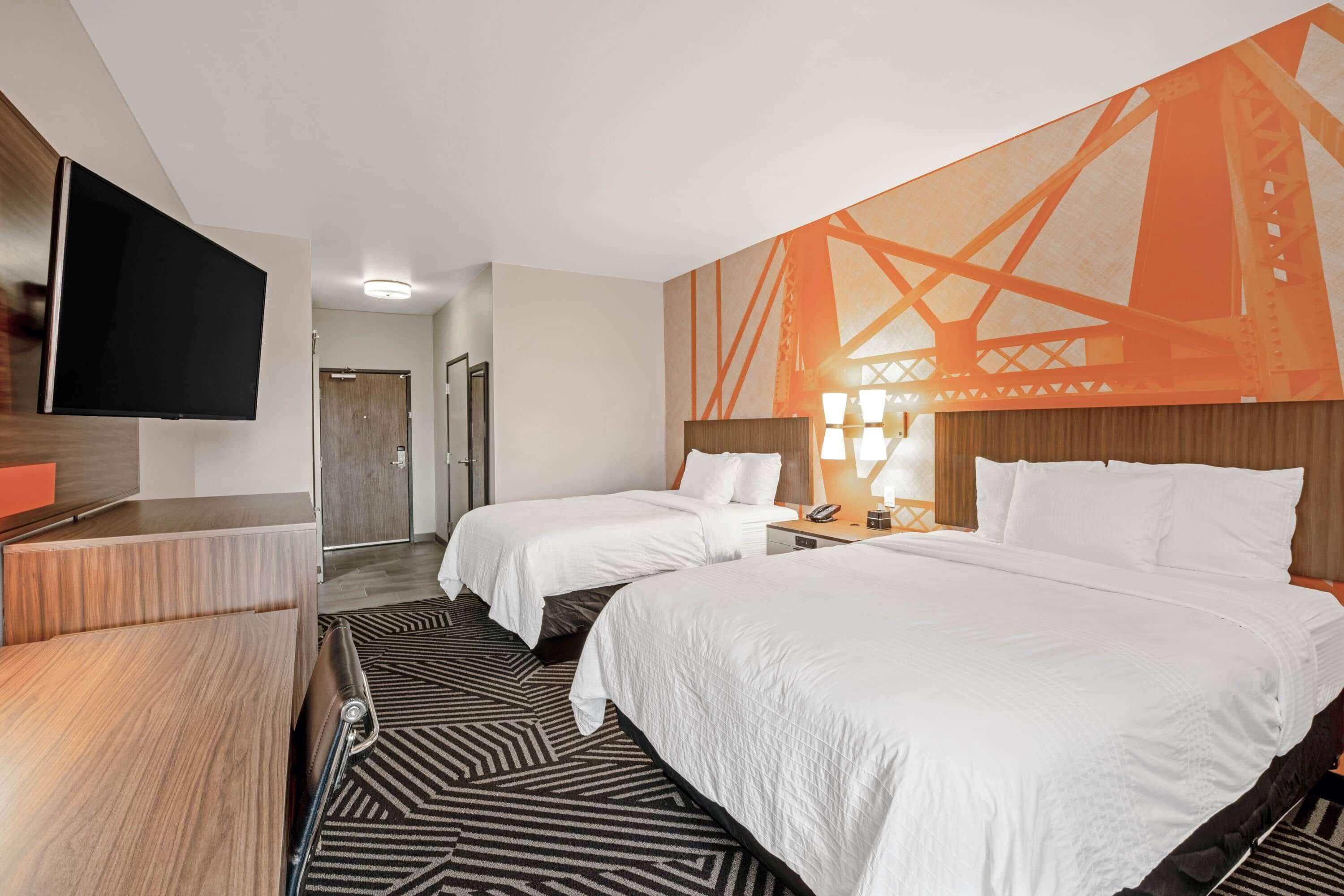 down duvets, pillow-top beds, desk, free wifi