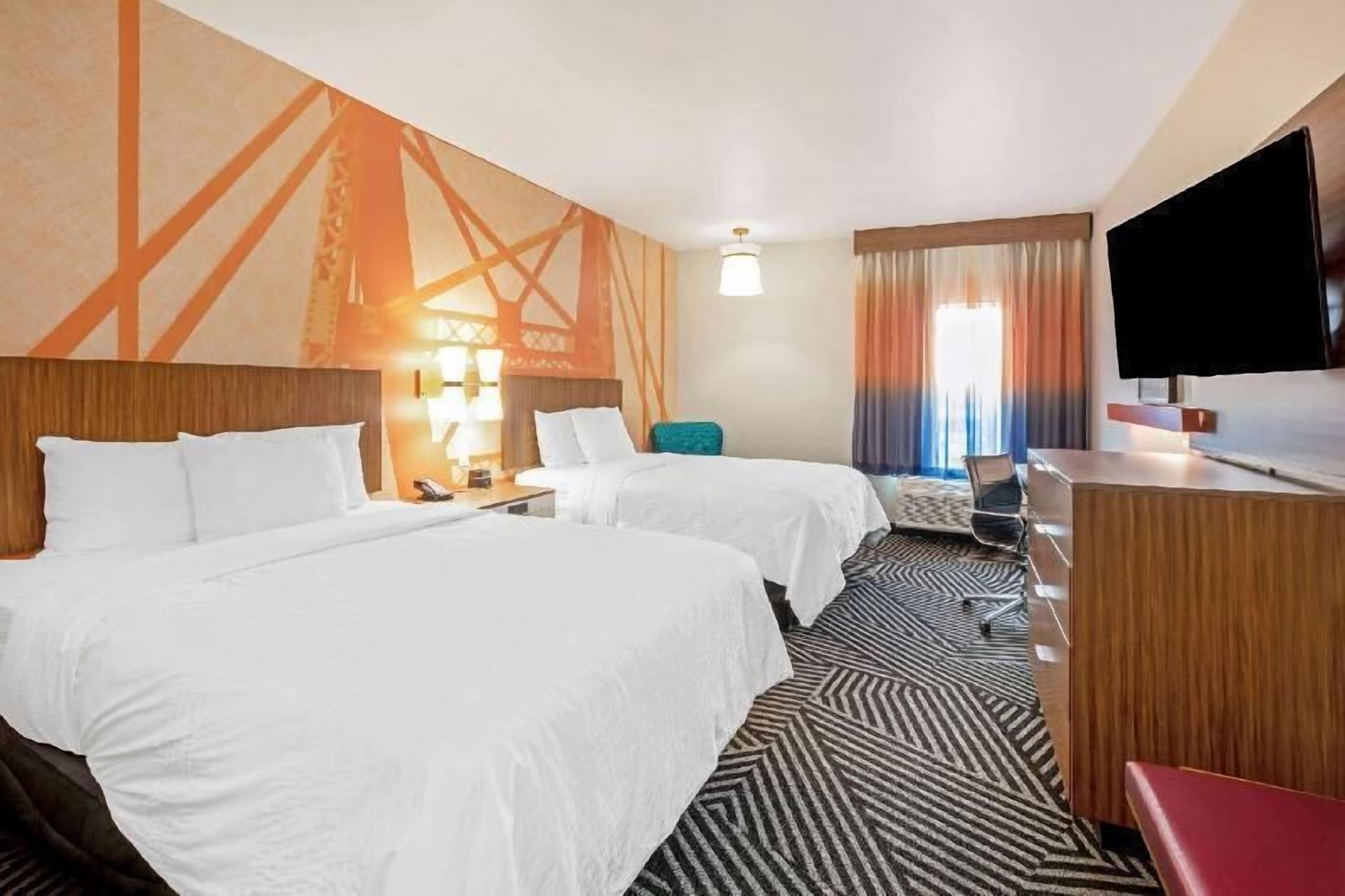 Down duvets, pillow-top beds, desk, free WiFi