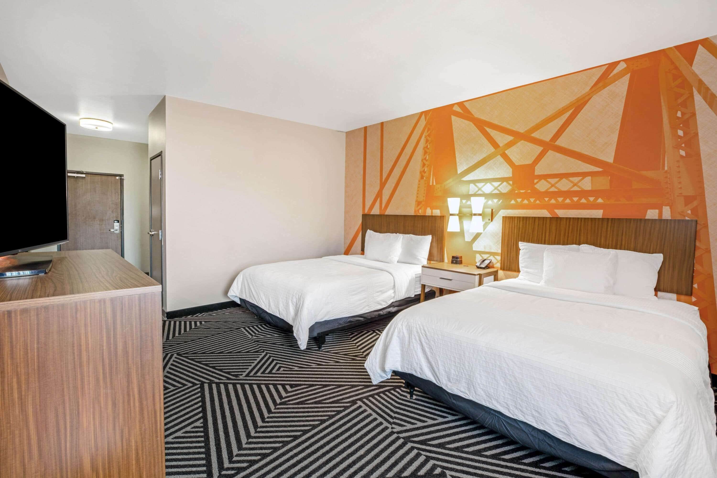 down duvets, pillow-top beds, desk, free wifi