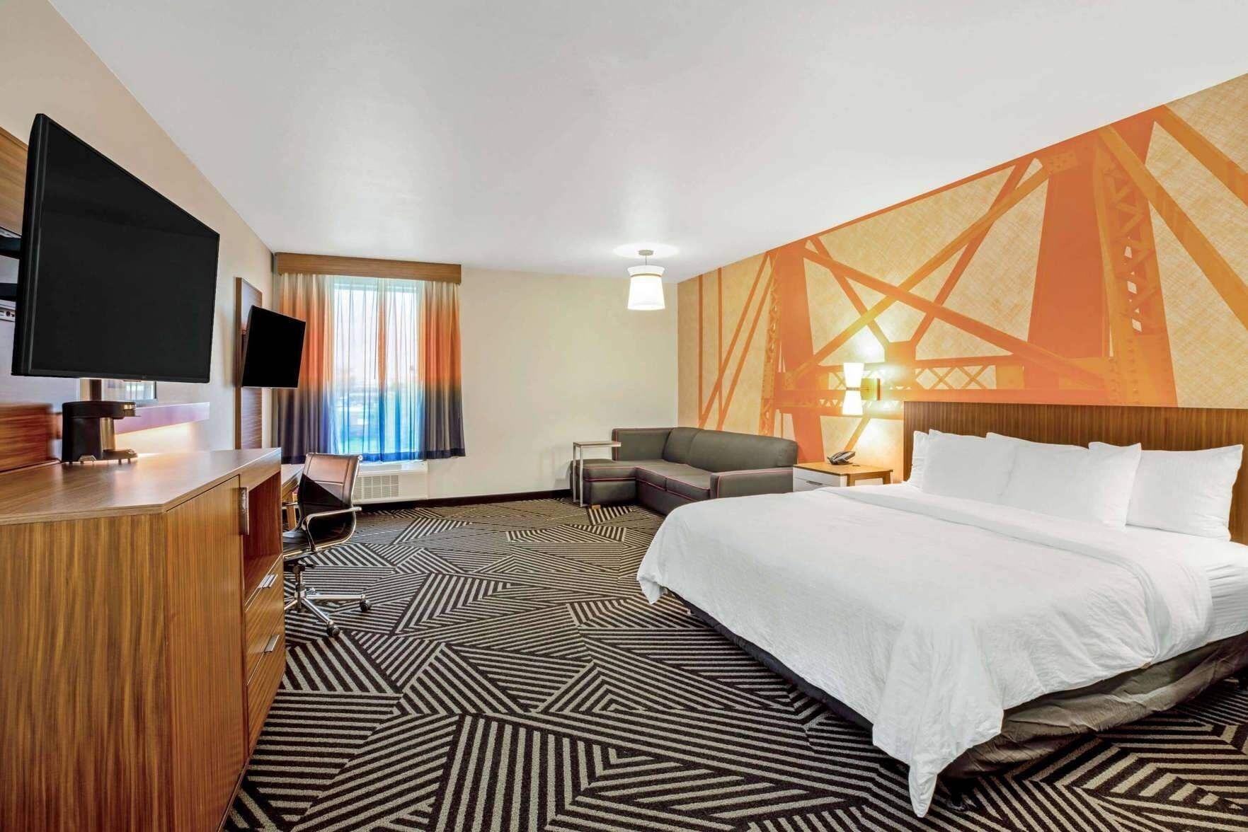 Down duvets, pillow-top beds, desk, free WiFi