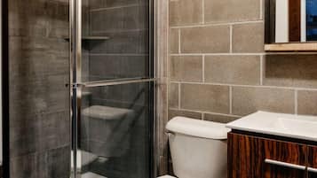 The Industrial, No Pets Allowed | Bathroom | Hair dryer, towels, soap, shampoo