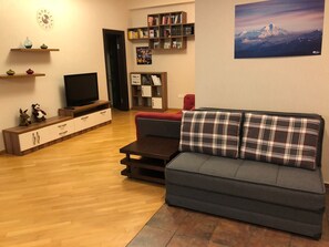 TV, books - Apartment in old Tbilisi (Dzveli Tbilisi)