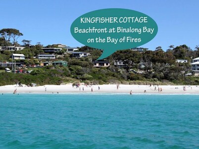 KINGFISHER COTTAGE Beachfront at Bay of Fires