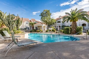 A heated pool