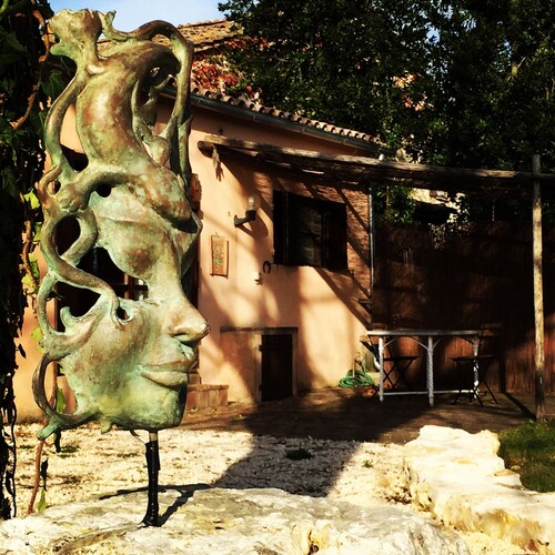 Apartamento en granja para familias o parejas con piscina