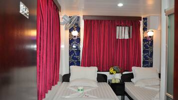 Family Room, 2 Double Beds, Non Smoking | City view