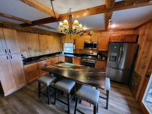 Fridge, microwave, oven, stovetop - Cabin with a magnificent view! (MANISTIQUE)