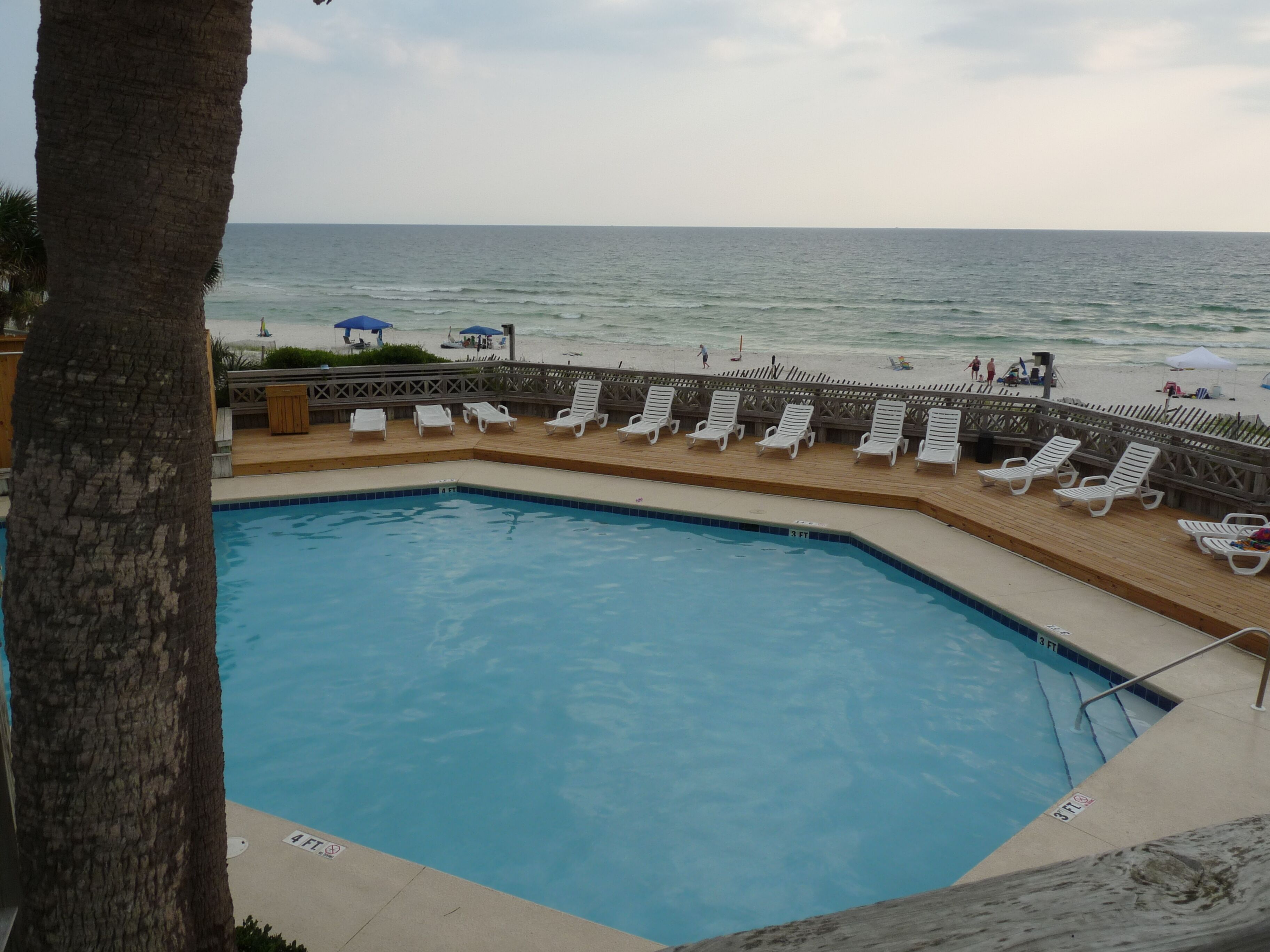 Beach side pool