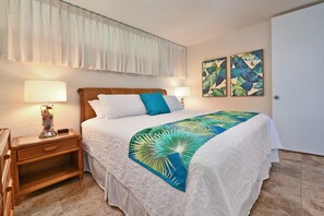 1 bedroom, premium bedding, memory-foam beds, iron/ironing board