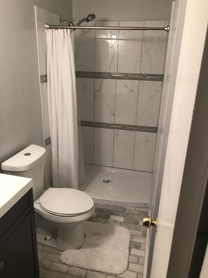 Hair dryer, towels