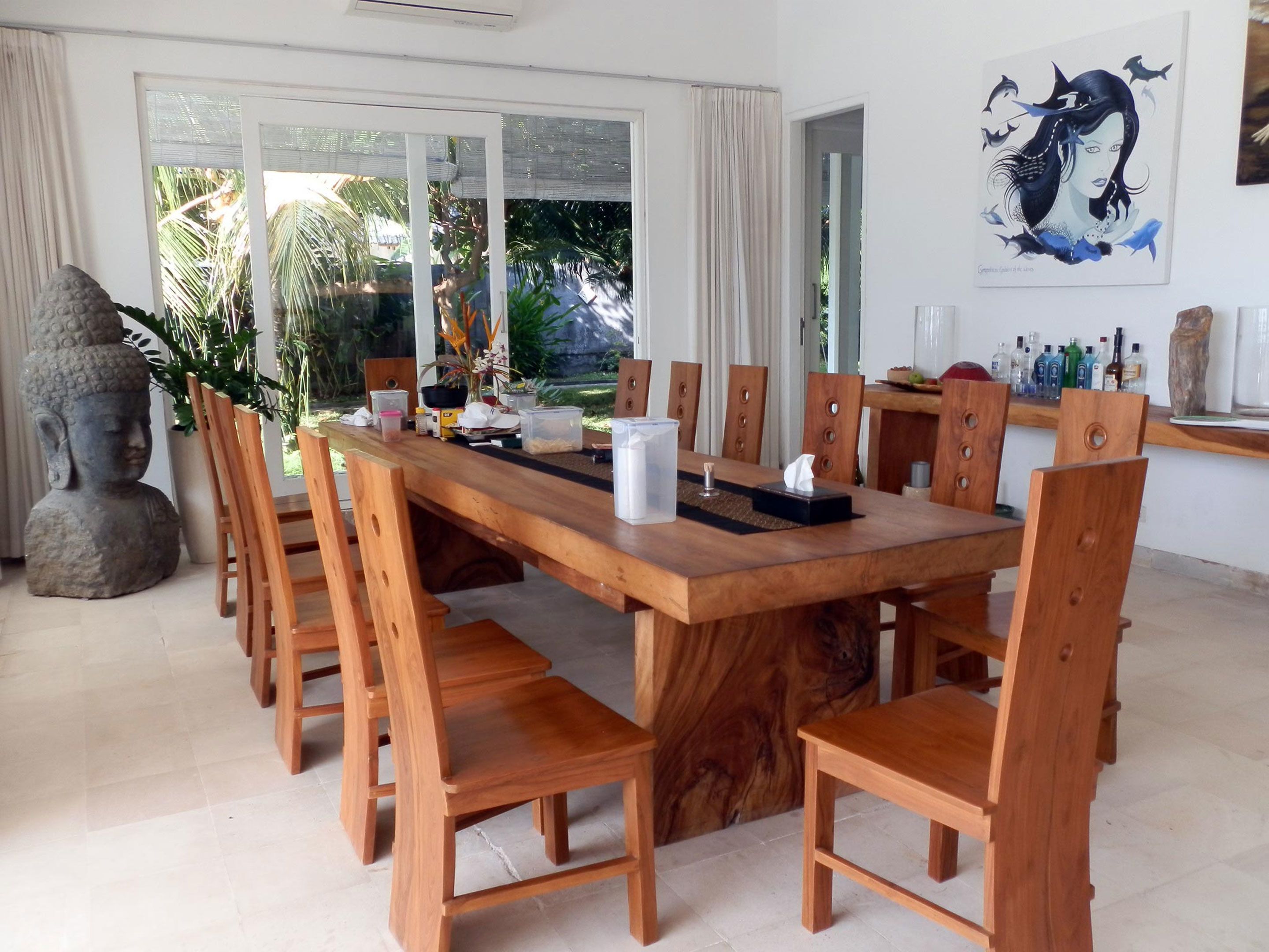 Deluxe Villa, 4 Bedrooms, Ocean View, Beachfront | In-room dining