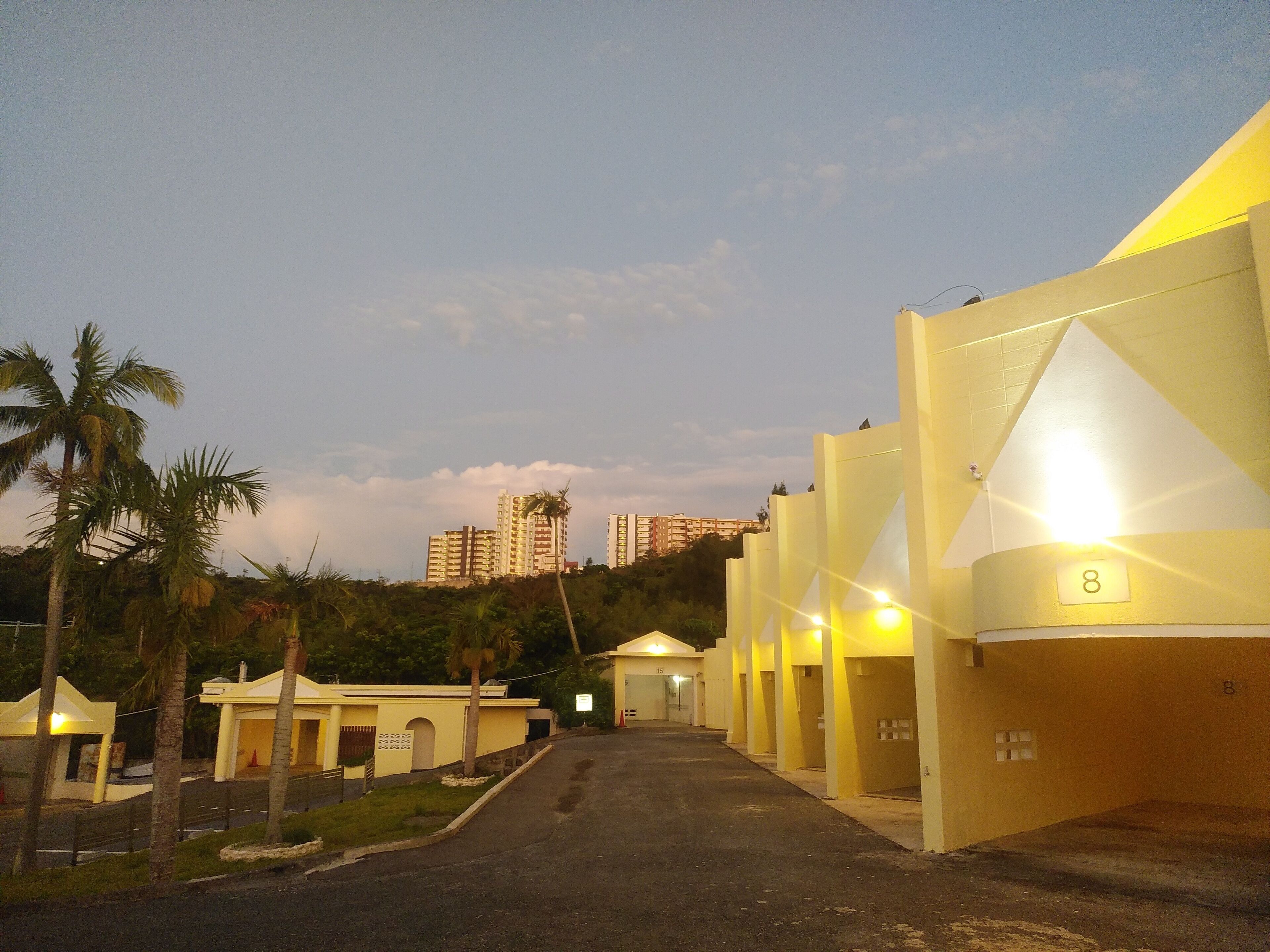 front of property – evening/night