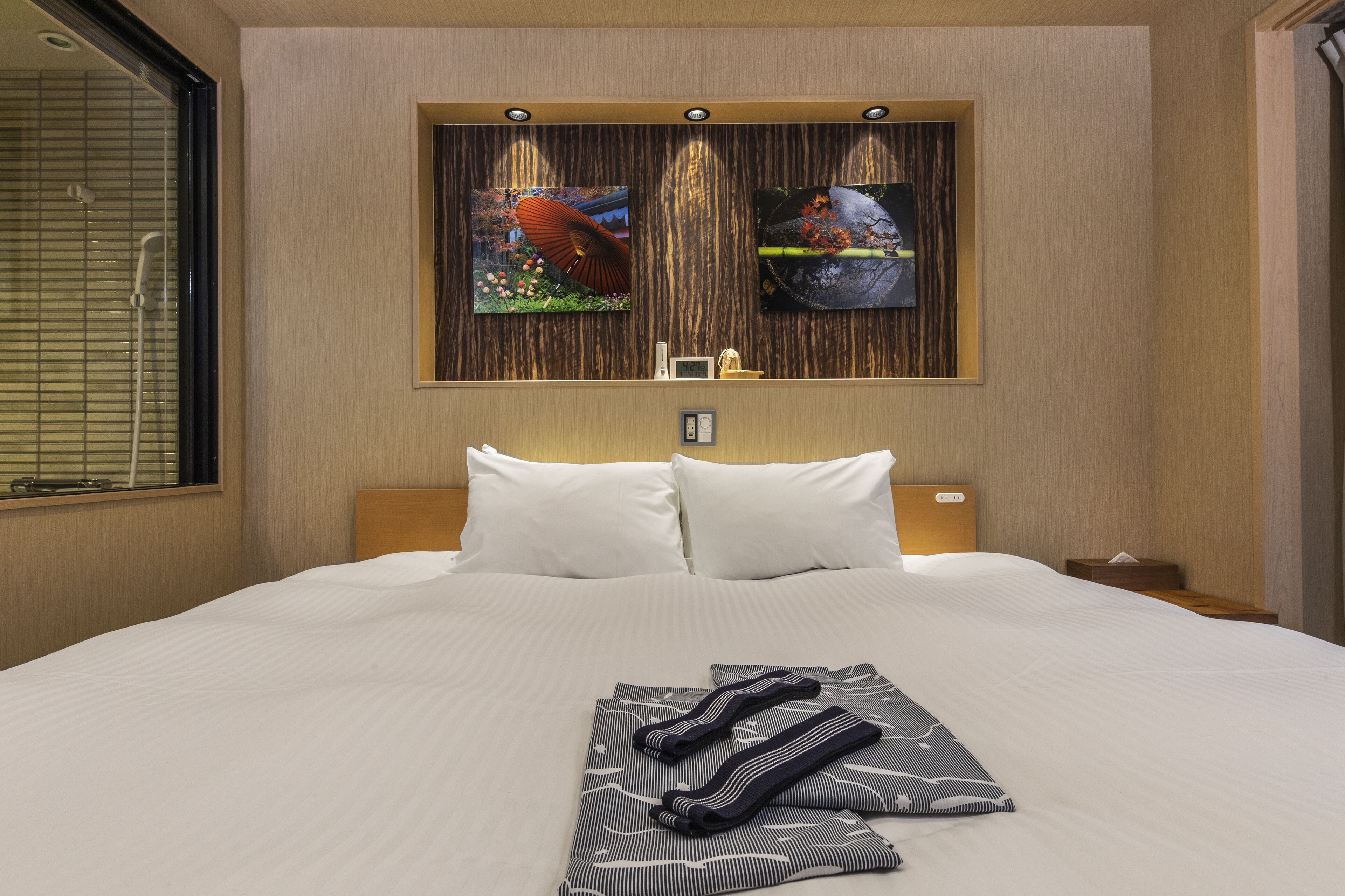 hot tub suite - shiki suites | kyoto umekoji | 1 bedroom, individually decorated, individually furnished