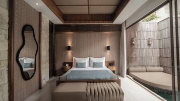 1 sovrum, minibar, värdeförvaringsskåp på rummet och skrivbord