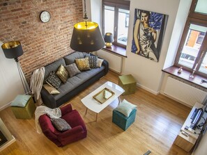 Departamento Deluxe (APART 10A) | Área de sala de estar | Smart TV