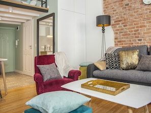 Departamento Deluxe (APART 10A) | Área de sala de estar | Smart TV