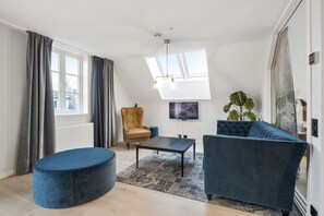 Individually decorated, individually furnished, desk, iron/ironing board