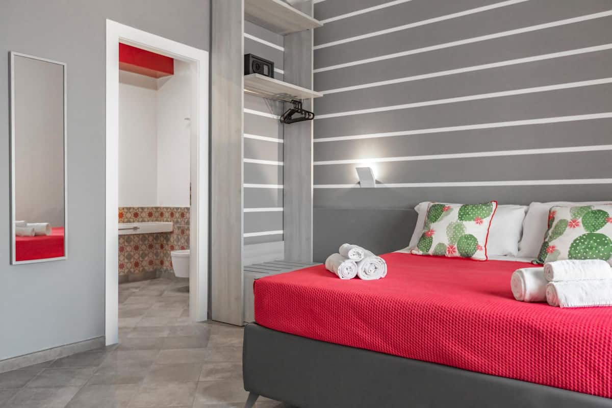 Panoramic Triple Room, Balcony, Sea View | Minibar, in-room safe, desk, blackout drapes