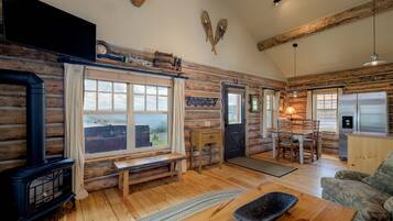 TV connectée, cheminée