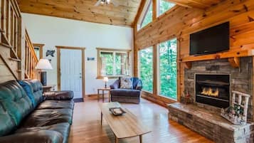 TV, fireplace, DVD player, offices