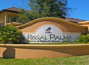 A sign for Regal Palms at Highland's Reserve. - Regal Retreat (Davenport)