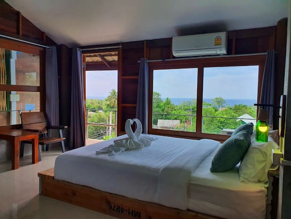 Kamar Desain, 1 Tempat Tidur Queen, Bebas Asap Rokok | Seprai antialergi, kedap suara, dan Wi-Fi gratis