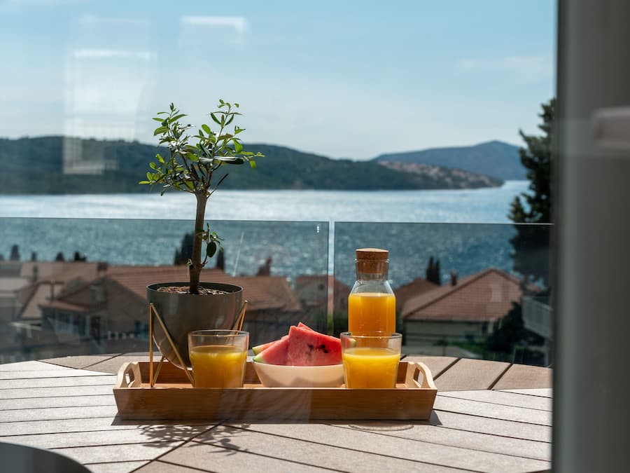 Luksus-lejlighed | Terrasse/gårdhave