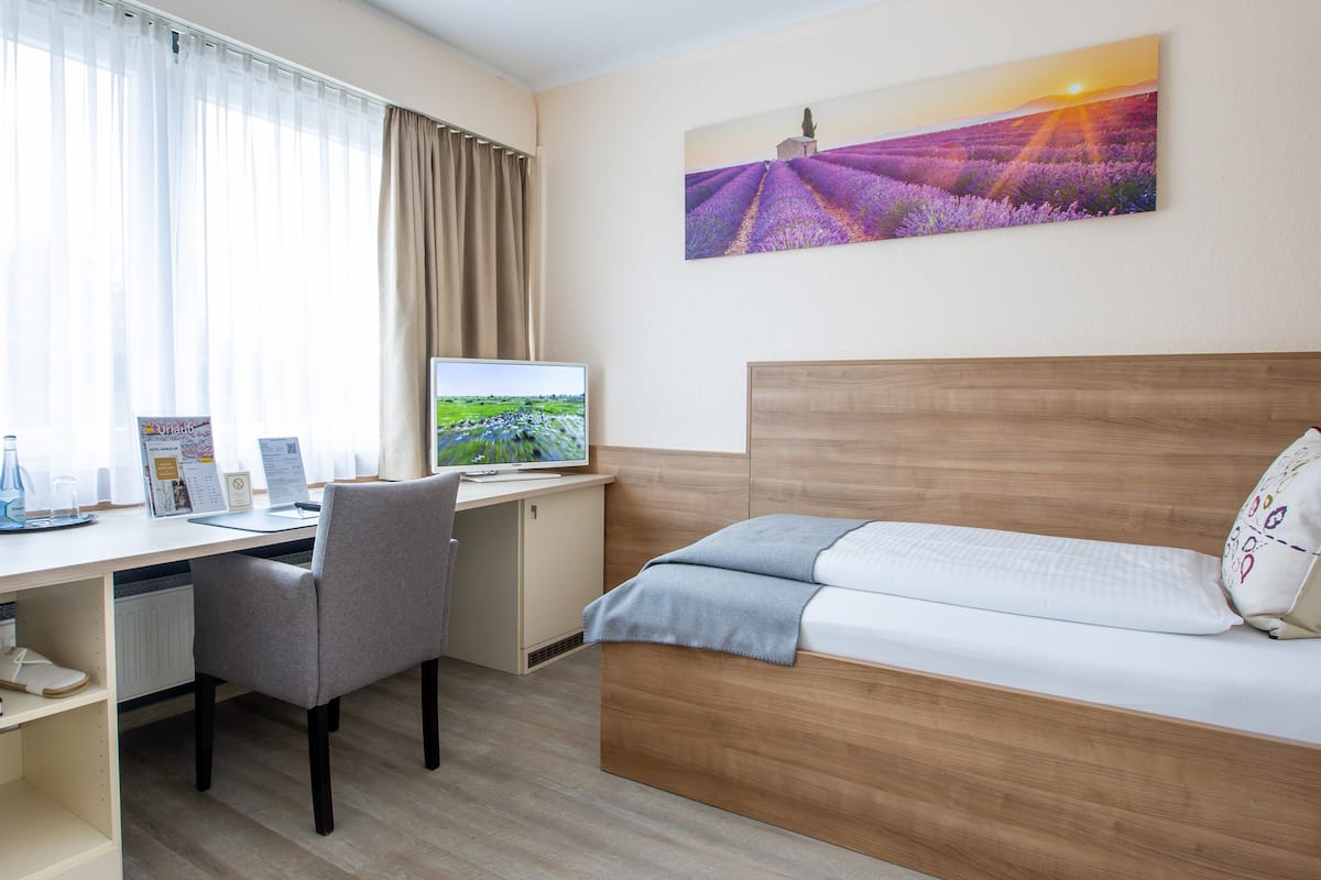 Standard Single Room, Non Smoking | Peralatan tempat tidur hipoalergenik, dihias secara berasingan