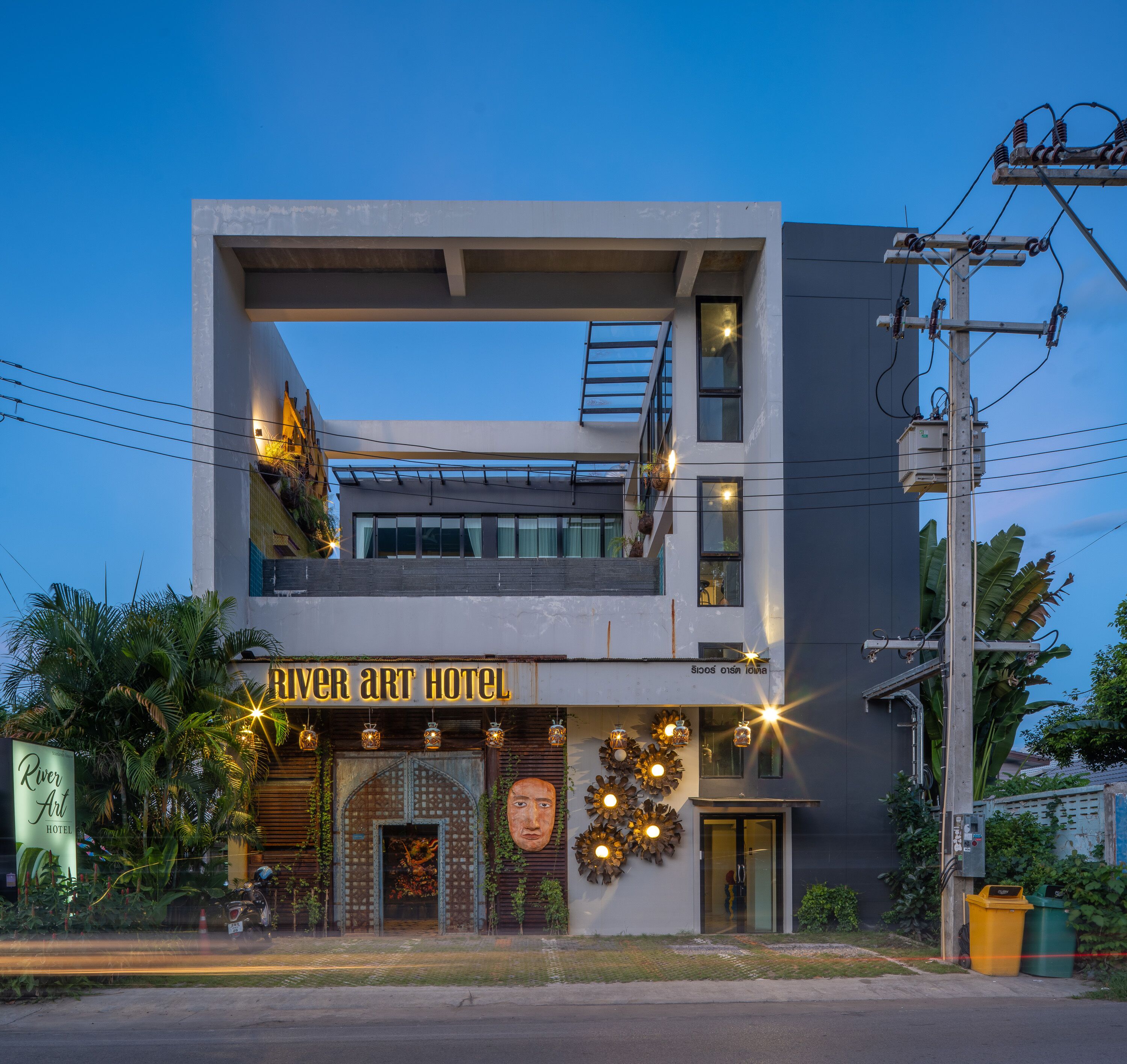 front of property – evening/night