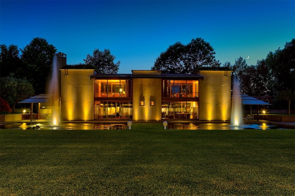 Front of property – evening/night