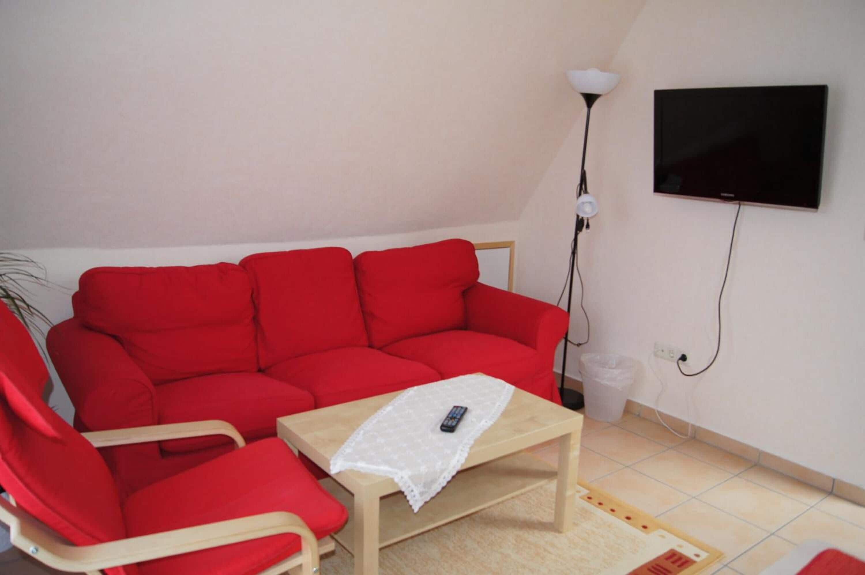 Flat-screen TV, DVD player