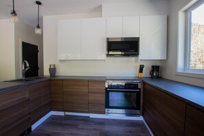 2 Bedroom Family Suite | Private kitchen | Fridge, microwave, stovetop, coffee/tea maker