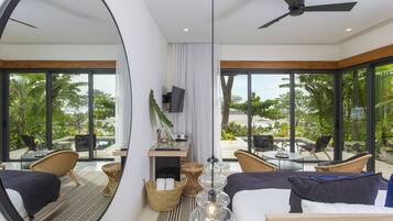Ninta Bungalow Ocean Front | 1 chambre, literie de qualité supérieure, matelas mémoire de forme